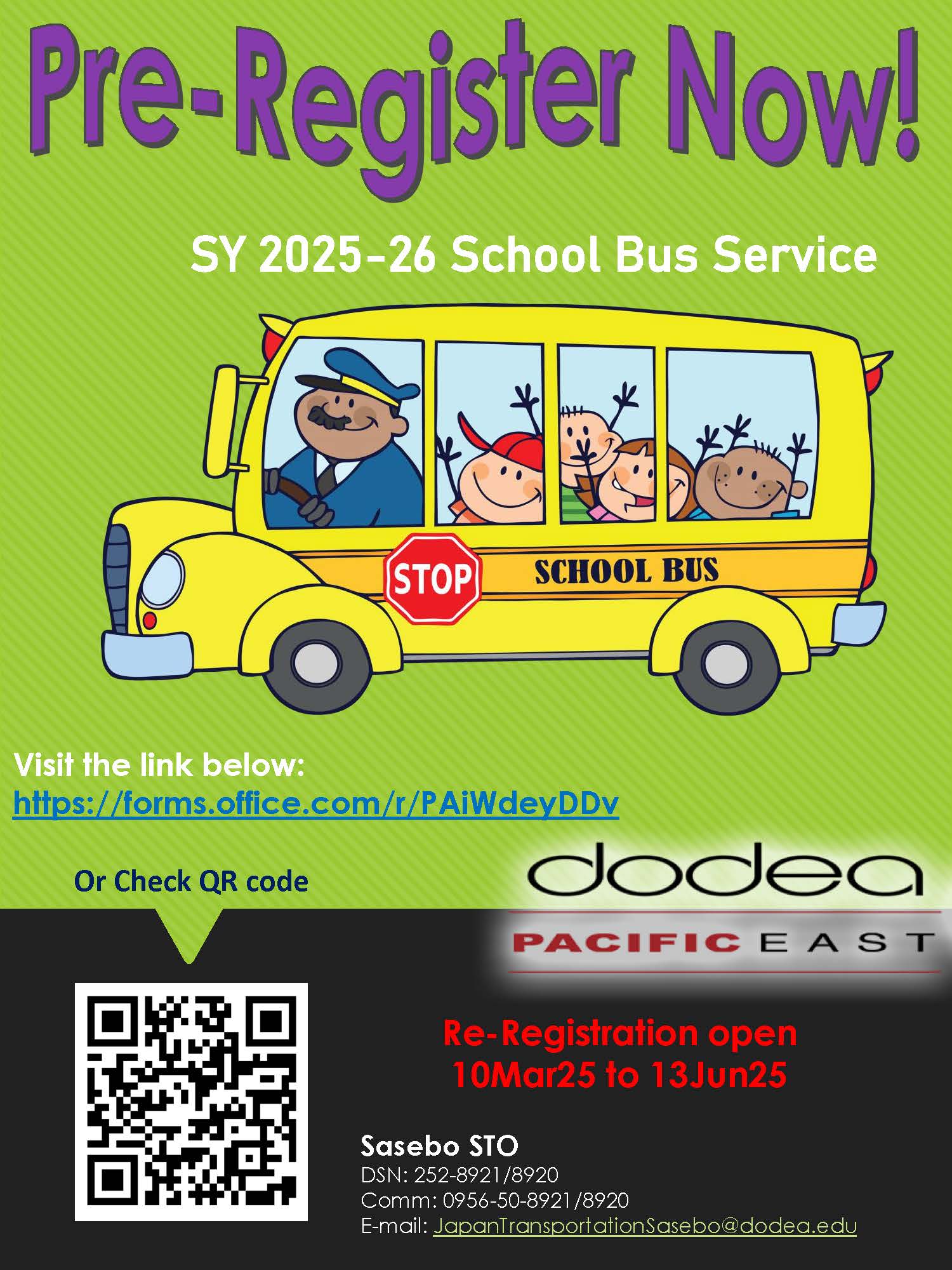 Bus Pre-registration